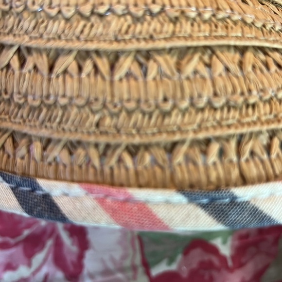 BCBG Generation sz OSFA Straw Hat 
Woven Fabric RED Ribbon Patriotic Trim $88NEW - Picture 12 of 15